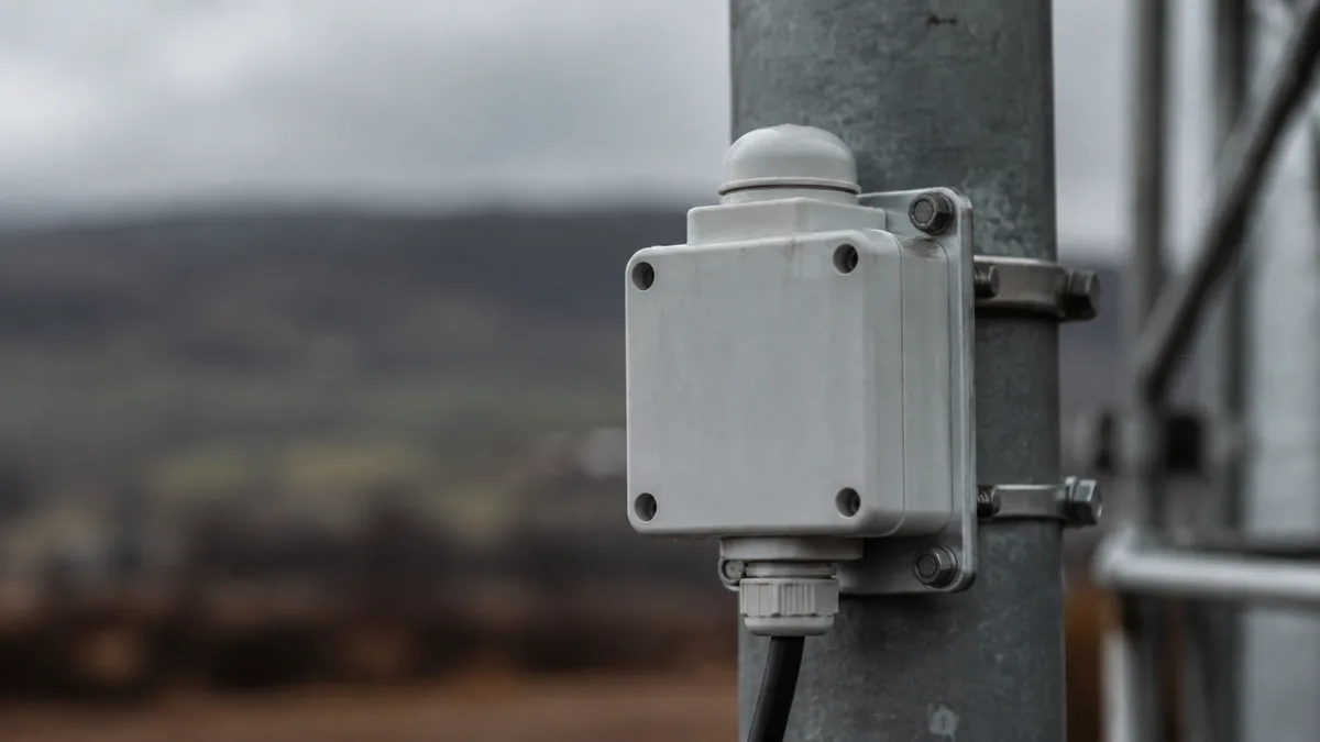 Weatherproof sensor detail