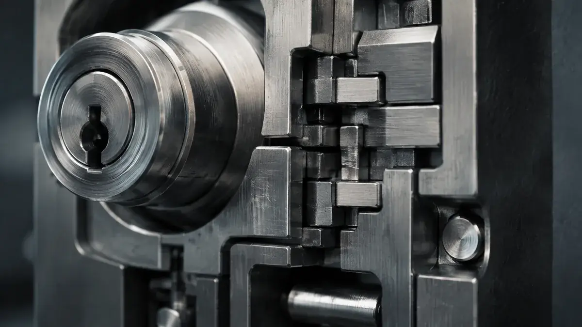 Layered lock mechanisms suggesting security controls