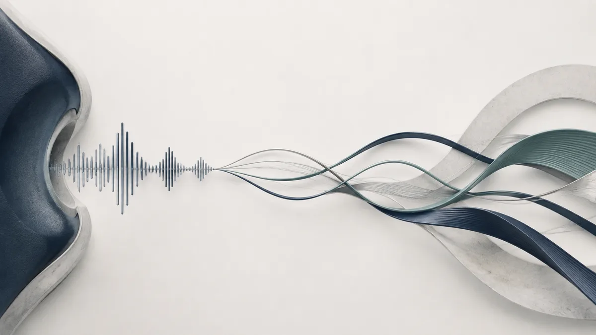 Acoustic waves flowing into connected paths
