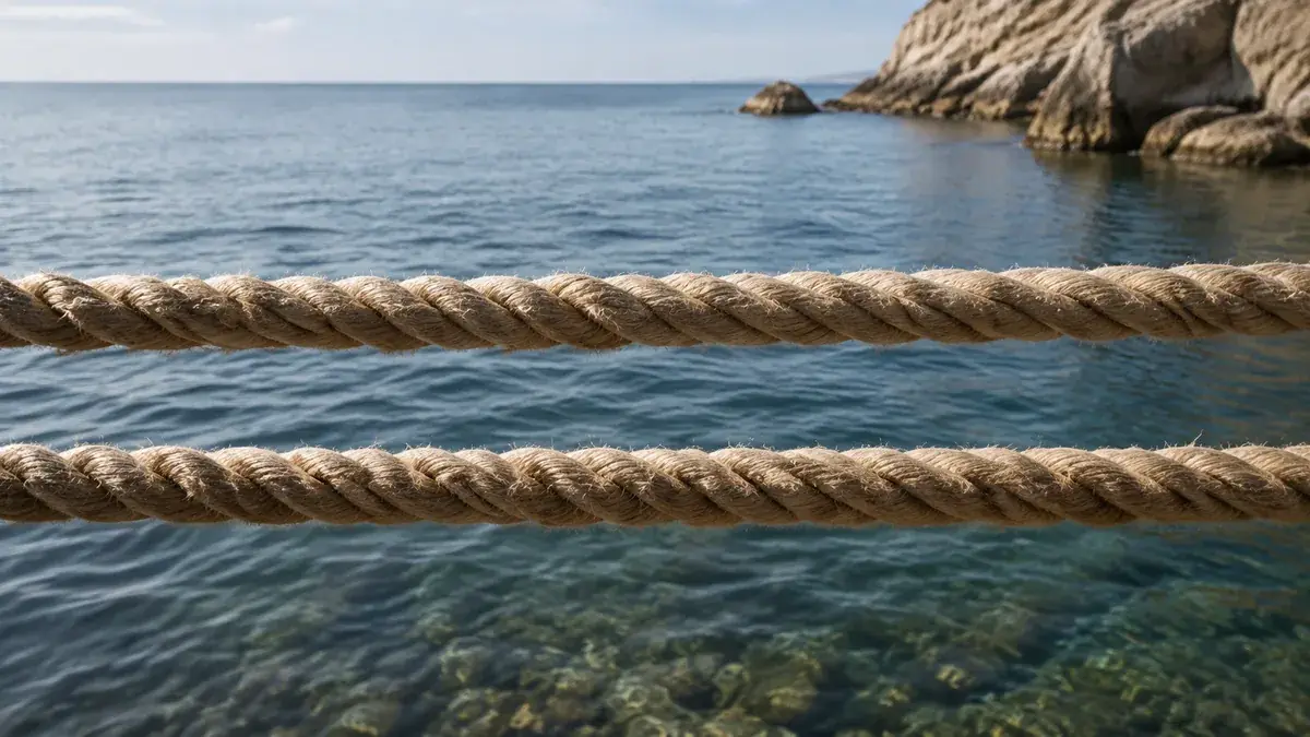Parallel ropes suggesting redundant connections